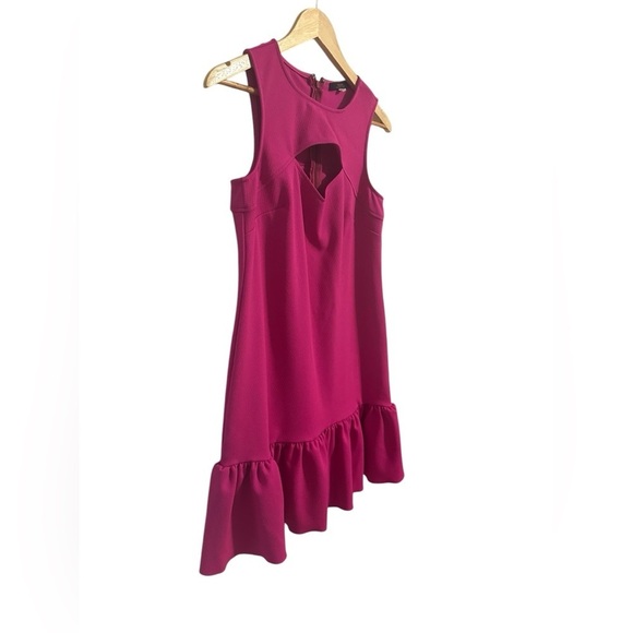 Trina Turk Magenta Fuchsia Keyhole Shift Dress Size Small Hot Pink Barbiecore - Picture 5 of 8
